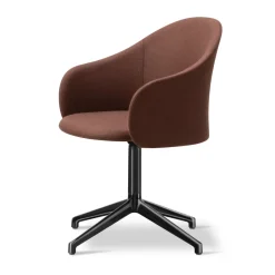 Sillón Gomo Armchair con base giratoria 4 patas, Blazer CUZ4D-negro