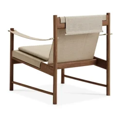 Sillón HB, Roble aceitado ahumado-lona natural