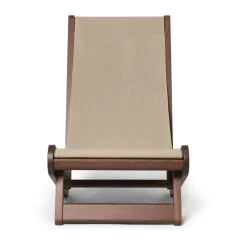 Sillón Hemi, Dark stained, natural