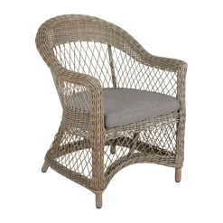 Sillón Kamomill con cojín de asiento y respaldo, Beige-arena