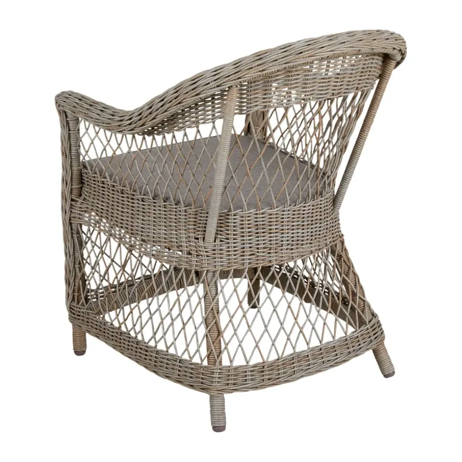 Sillón Kamomill con cojín de asiento y respaldo, Beige-arena