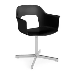 Sillón Layout Armchair 231 silla de oficina, Black-aluminio pulido 4 star swivel base
