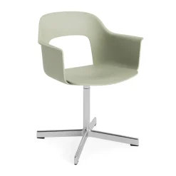 Sillón Layout Armchair 231 silla de oficina, Pastel green-aluminio pulido 4 star swivel base