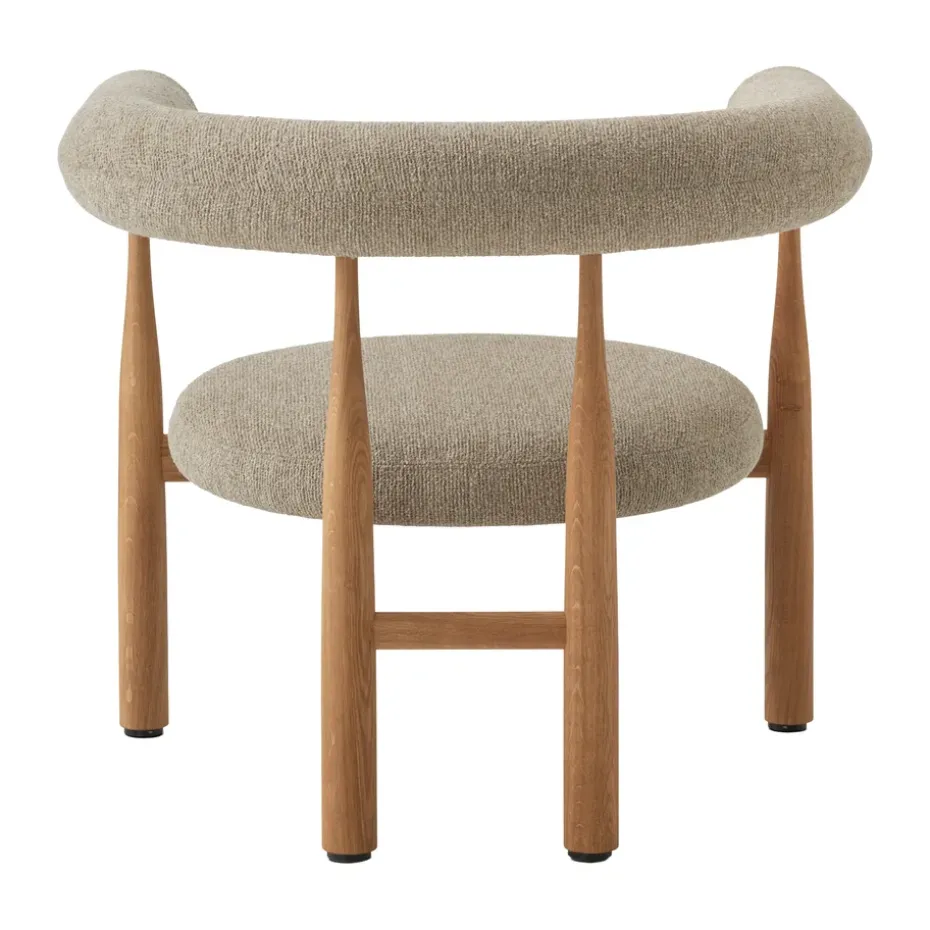 Sillón lounge Bukowski, Roble, Moss 17