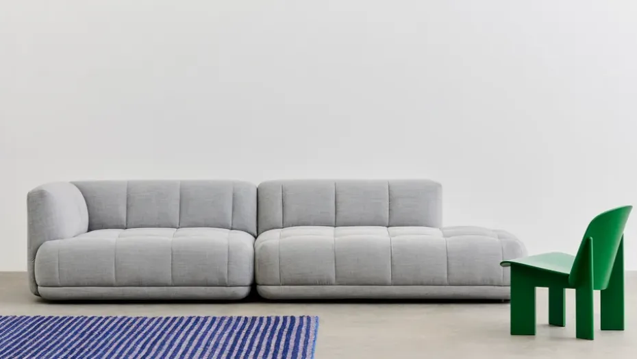 Sillón lounge Chisel, Haya lacada color verde intenso