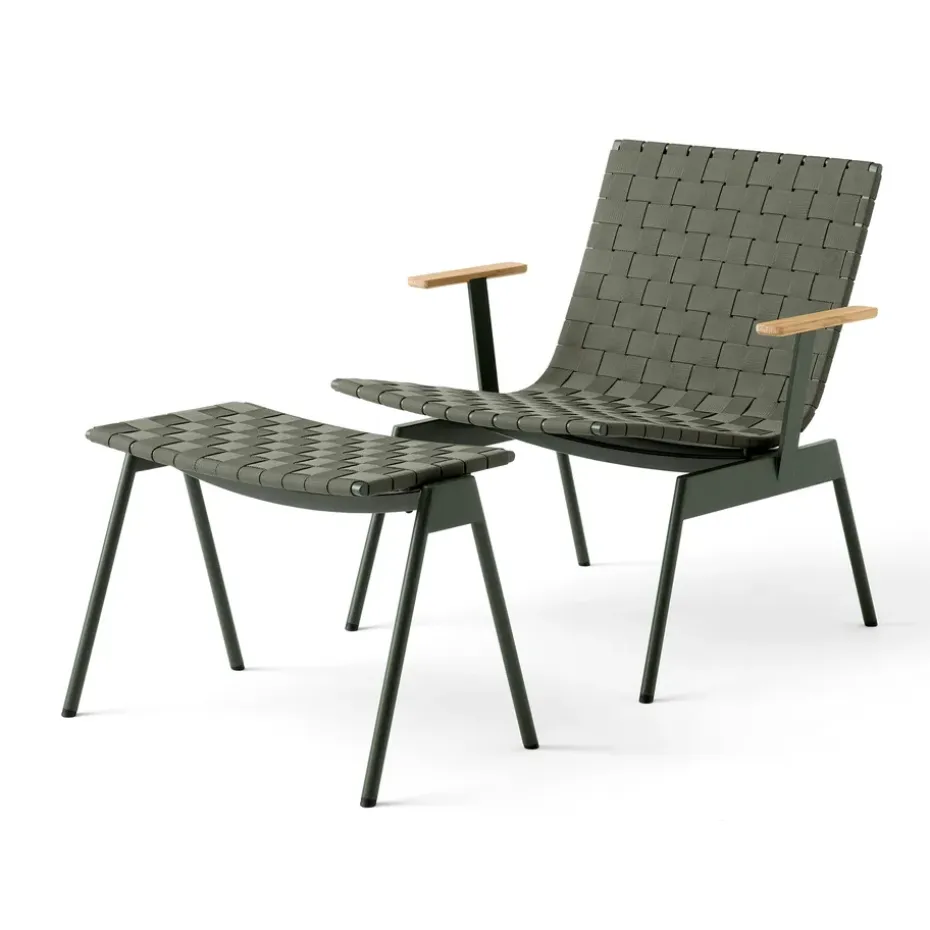 Sillón lounge con reposabrazos Ville Outdoor AV45 , Bronze green