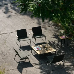 Sillón lounge con reposabrazos Ville Outdoor AV45 , Bronze green