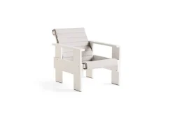 Sillón lounge Crate de pino lacado, Blanco