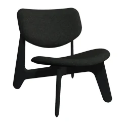 Sillón lounge Slab con asiento tapizado, Roble natural cepillado-Hallingdal 0180 CMHR