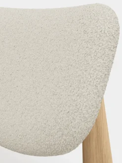 Sillón lounge Slab con asiento tapizado, Roble natural cepillado-Elle 0200 CMHR Natural