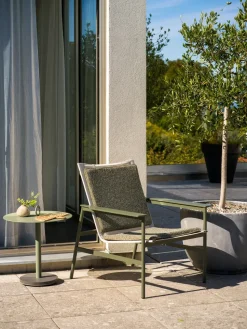 Sillón lounge Soro, Nordic green-teddy verde