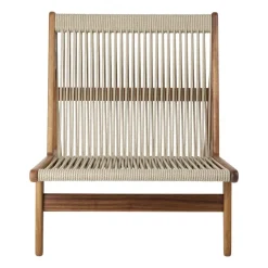 Sillón MR01 Initial outdoor lounge chair, Madera de iroko aceitada
