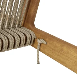 Sillón MR01 Initial outdoor lounge chair, Madera de iroko aceitada