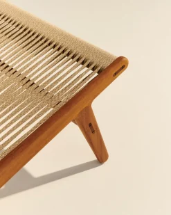 Sillón MR01 Initial outdoor lounge chair, Madera de iroko aceitada