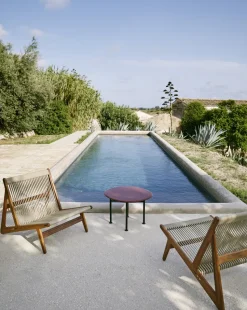 Sillón MR01 Initial outdoor lounge chair, Madera de iroko aceitada