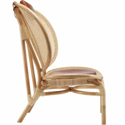 Sillón Nomad, Natural-cuero coñac