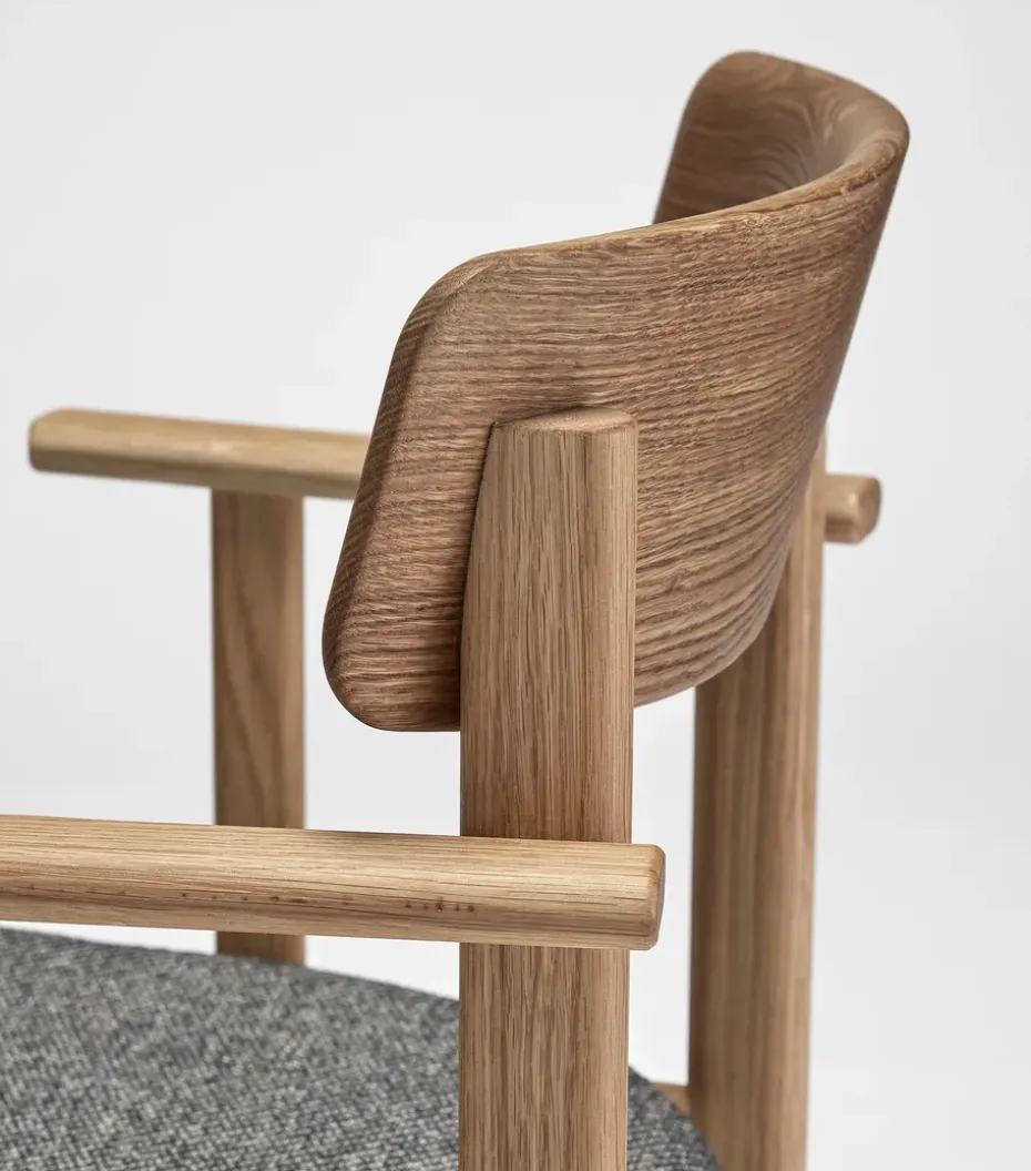 Sillón Pal, Roble natural aceitado-Tornado V3576