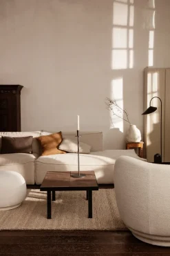 Sillón Rico boucle, Wool bouclé offwhite