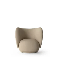 Sillón Rico lounge chair, Sand, brushed
