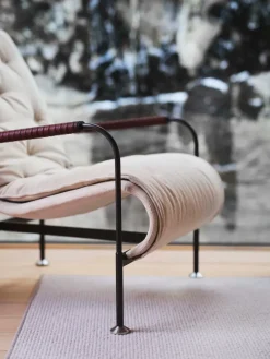 Sillón Serpentine, Piel de oveja Espresso-marrón oscuro