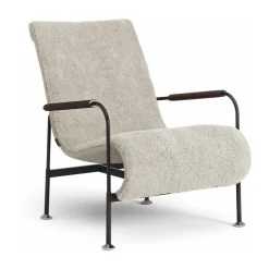 Sillón Serpentine, Piel de oveja Moonlight-marrón oscuro-tärnsjö Tobacco