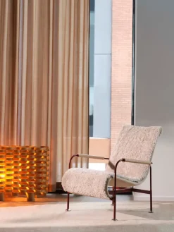 Sillón Serpentine, Piel de oveja Moonlight-marrón oscuro-tärnsjö Tobacco