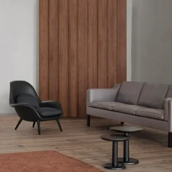 Sillón Swoon , Grand mohair 2103-roble ahumado