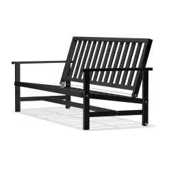 Sofá 09, Negro, 3 plazas