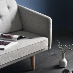 Sofá 3 plazas No 1, Remix 173 - remix 123 - patas de roble