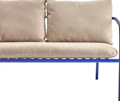 Sofá Bendt, Teddy beige-indigo blue