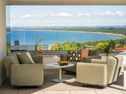 Sofá Bolster, Antracita-teddy verde, 2,5 plazas