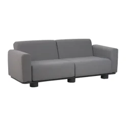 Sofá Bolster, Antracita-teddy grey, 2,5 plazas