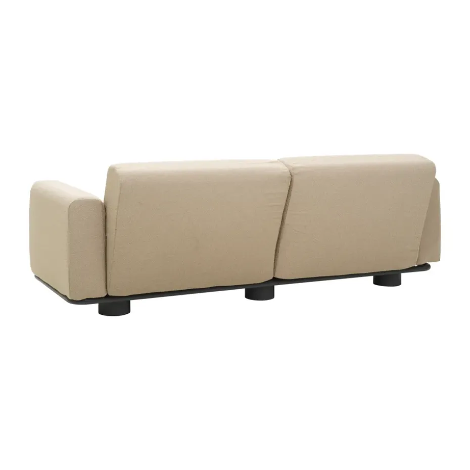 Sofá Bolster, Antracita-teddy beige, 2,5 plazas