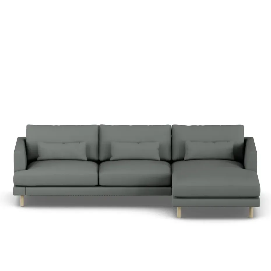 Sofá Bredhult, Caleido Grey 1240-roble blanco aceitado, 2,5 plazas C1