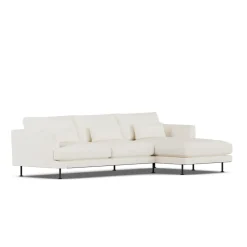 Sofá Bredhult, Jump Off White 1954-acero negro, 2,5 plazas C1