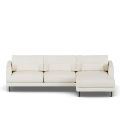 Sofá Bredhult, Jump Off White 1954-acero negro, 2,5 plazas C1