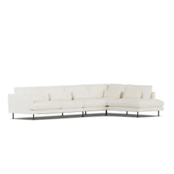 Sofá Bredhult, Jump Off White 1954-acero negro, 4 plazas B1