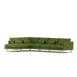 Sofá Bredhult, Luiza Green 3975-roble blanco aceitado, 4 plazas B2