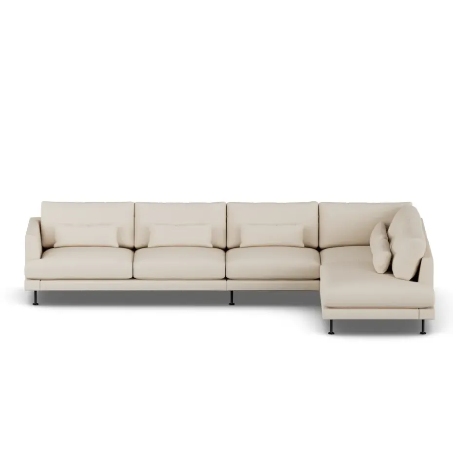 Sofá Bredhult, Same Beige 6670-acero negro, 4 plazas B1