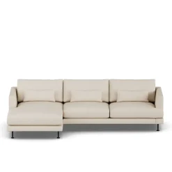 Sofá Bredhult, Same Beige 6670-acero negro, 2,5 plazas C2