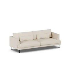 Sofá Bredhult, Same Beige 6670-acero negro, 3 plazas