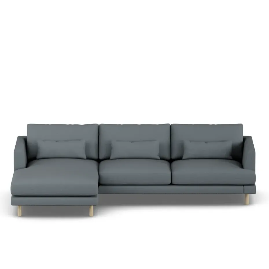 Sofá Bredhult, Same Blue 6678-roble blanco aceitado, 2,5 plazas C2