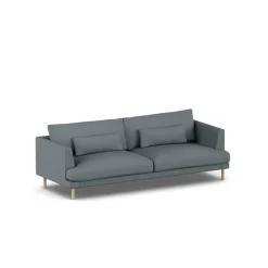 Sofá Bredhult, Same Blue 6678-roble blanco aceitado, 3 plazas