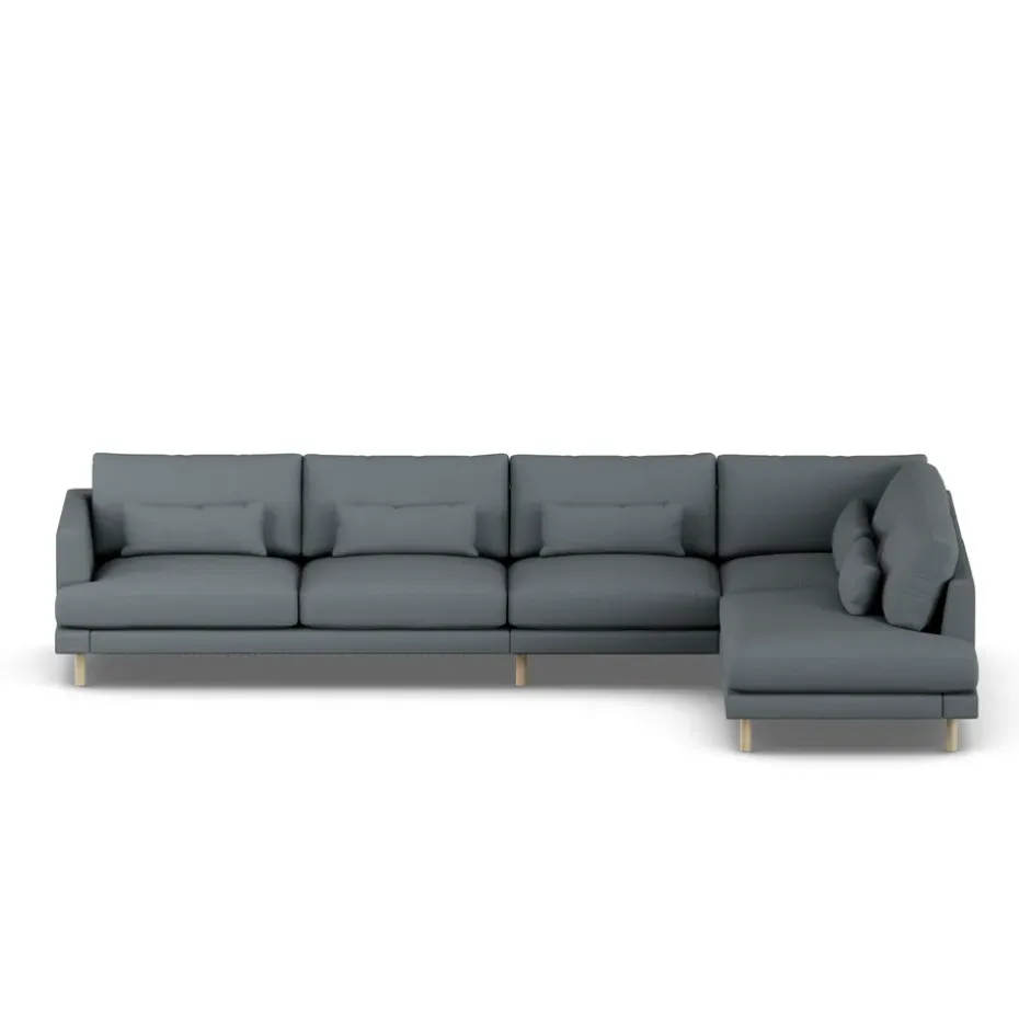 Sofá Bredhult, Same Blue 6678-roble blanco aceitado, 4 plazas B1