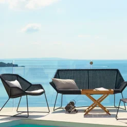 Sofá Breeze 2 plazas weave, White grey