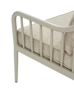 Sofá Coleville, Khaki-burlap beige, 3 plazas