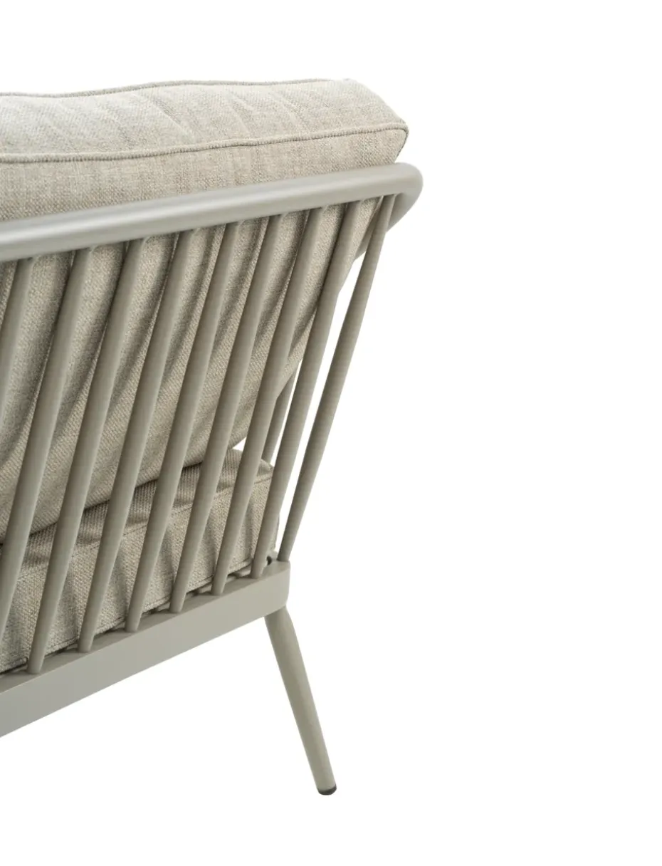 Sofá Coleville, Khaki-burlap beige, 3 plazas