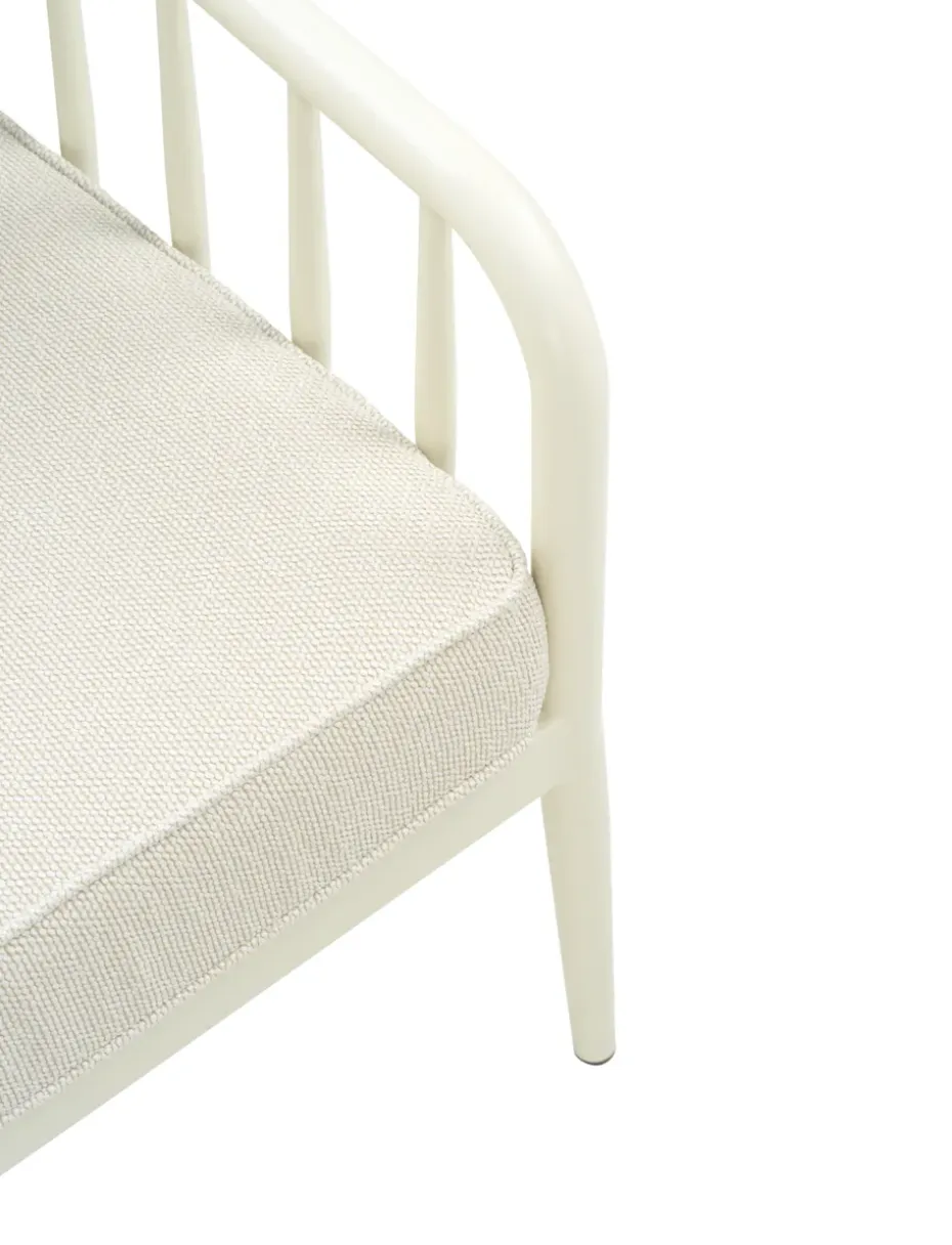 Sofá Coleville, Pearl white-dot beige, 3 plazas