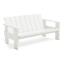 Sofá Crate Lounge de pino lacado, Blanco