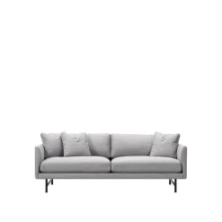 Sofá de 2 plazas Calmo 5622, Sunniva 242 - acero negro